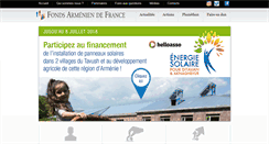 Desktop Screenshot of fondsarmenien.org