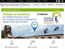 Tablet Screenshot of fondsarmenien.org